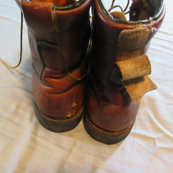 Mens Vintage Leather Moc Toe Work Boots Sz 11 Vibram Soles main image 9